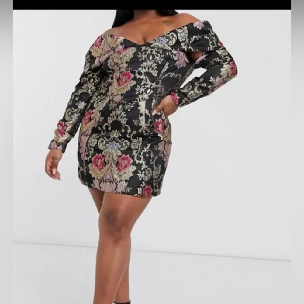 ASOS design curve off shoulder dress